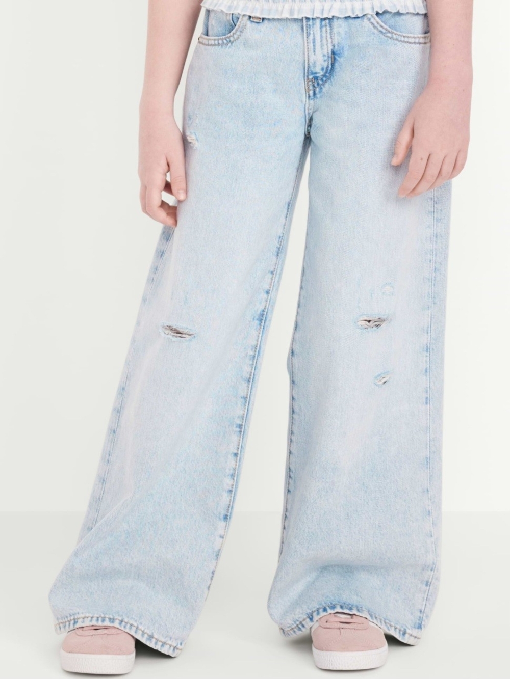 Old Navy Wide-Leg Baggy Jeans Girls size 7